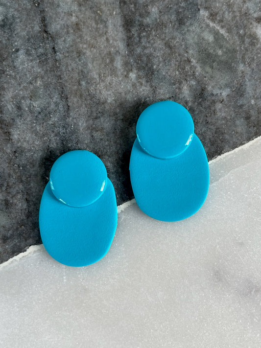 Harmony Hue Earrings - Turquoise Tranquility