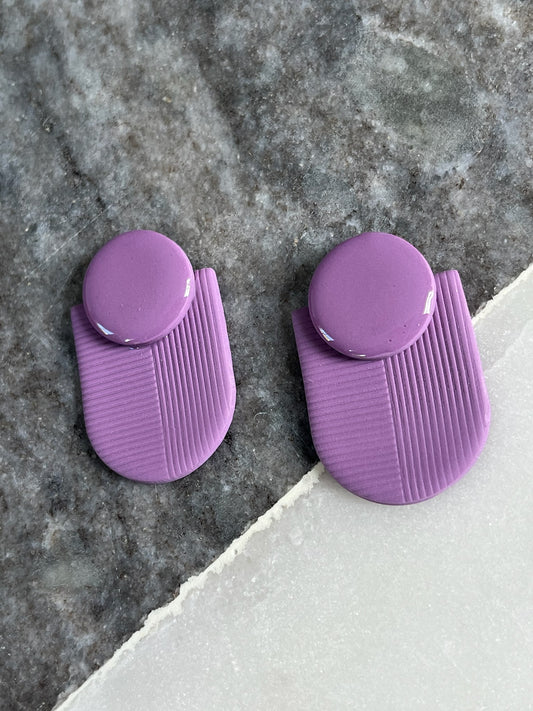 Harmony Hue Earrings - Lavender Bliss