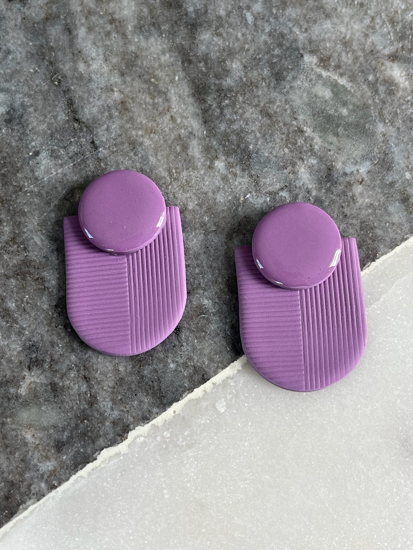 Harmony Hue Earrings - Lavender Bliss