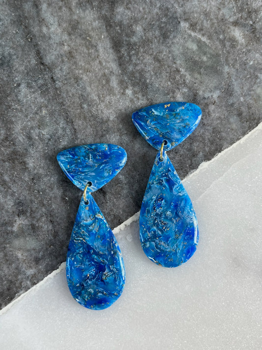 Color Fusion Earrings - Blue Lagoon