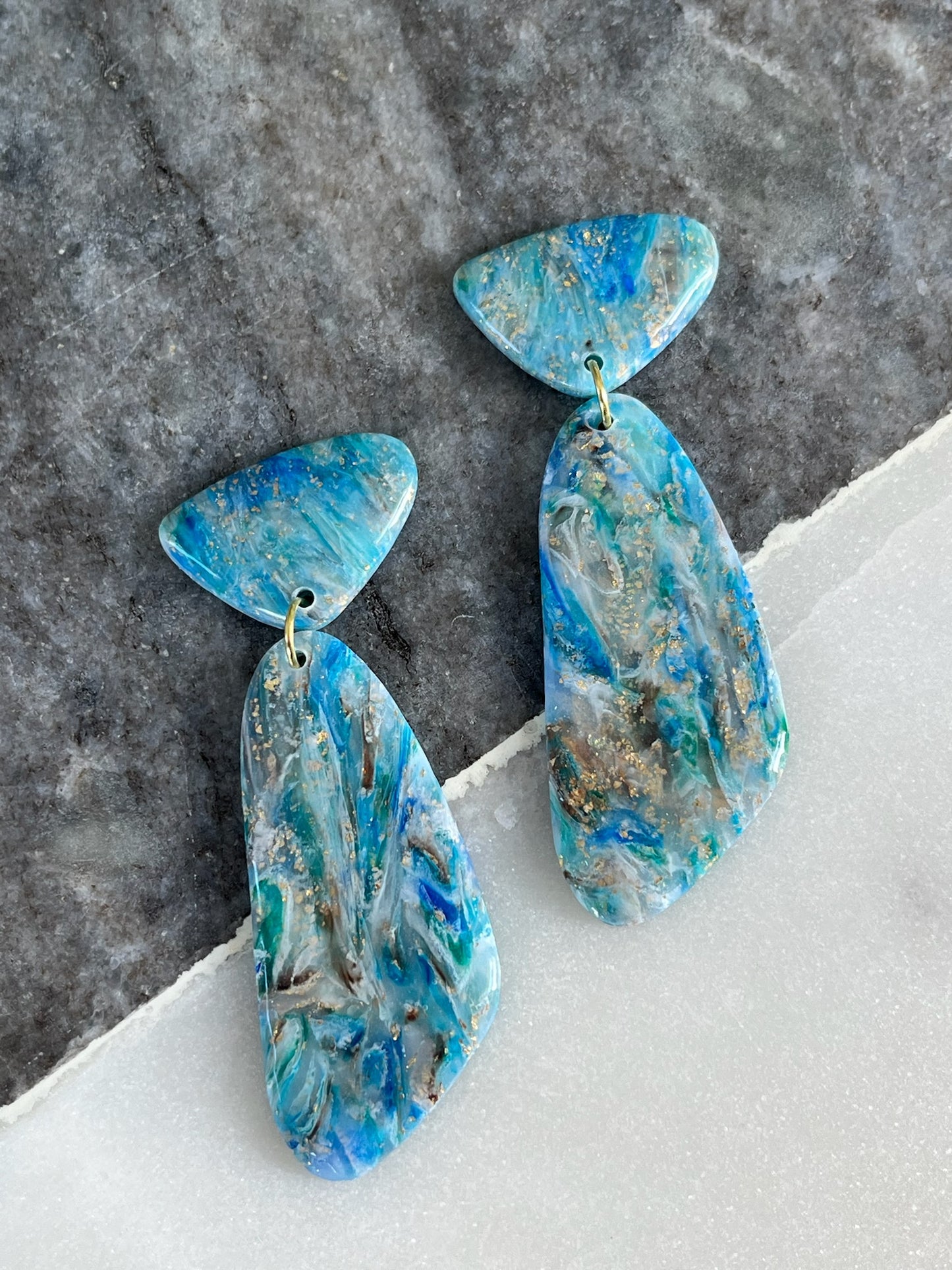 Color Fusion Earrings - Aquatic Dream